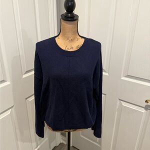 NWT bobiBLACK Women's Navy Crew Neck Sweater
